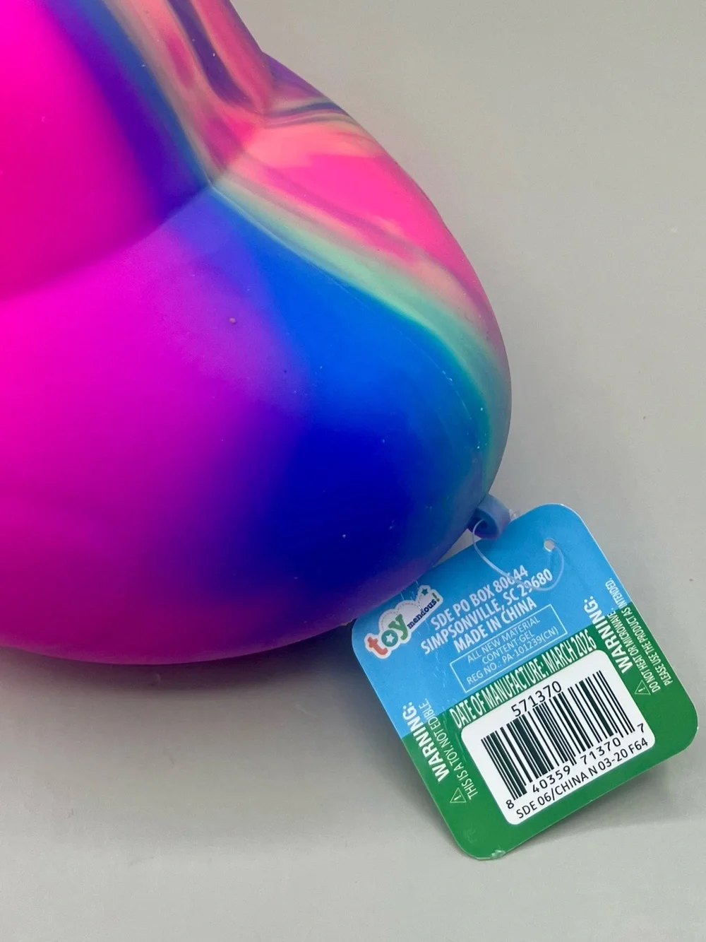 Toymendous SQUEEEZY Jumbo Squishy Duck Chick VIRAL Toy In Hot PINK Tie-Dye 🩷🌈NEW